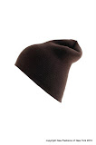 Heavy duty acrylic knit beanie hats Made In USA 3001 dark brown