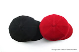 100% wool felt newsboy Art No. 2500
black    red