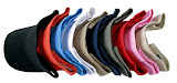 100% COTTON SUN VISORS
ART NO. 1900
BLACK, ORANGE, SKY BLUE, WHITE, KHAKI, NAVY, OLIVE
RED, LIGHT PINK, PUTTY