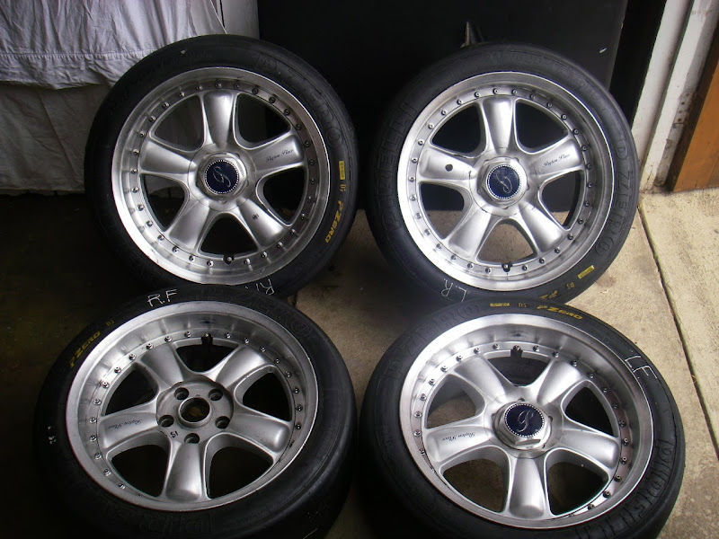 4x17x9 Rays Engineering Payton Place Silver Arrow rims 001.JPG