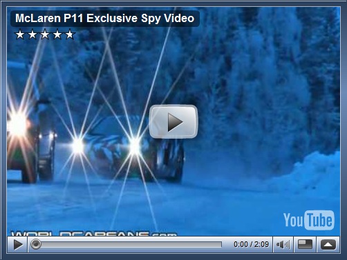 Video: McLaren P11 é flagrado em testes na europa