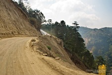 Unpaved roads on the way to the Mountain Province