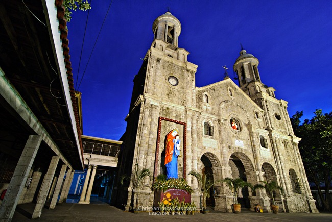 The Stone Facade of the San Sebastian Cathedral in Bacolod City