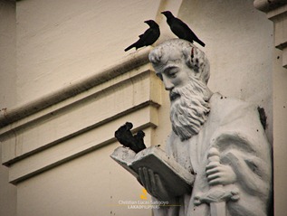 The Ravens and the Saint at the San Diego Cathedral in Silay City