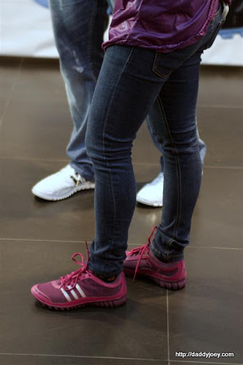The hosts, sporting the new Adidas Fluid Trainer
