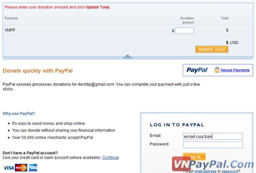 Tạo Nút PayPal Donate Để Quyên Góp, Ủng Hộ Tiền Cho Blog Tạo Nút PayPal Donate Để Quyên Góp, Ủng Hộ Tiền Cho Blog
