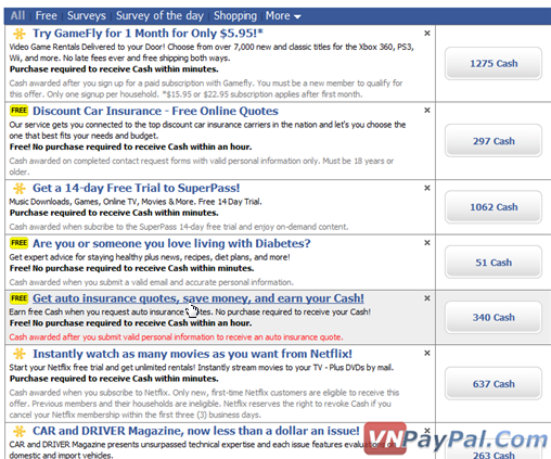 Easy Cash - Kiém Tiền Trên Facebook Tặng Ngay 1 USD Khi Đăng Kí [Tương Tự Làm Offer]