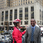 Click to Expand Roxanne and Cecil Thomas at Bike to Work Day on Fountain Square, May 14, 2009.