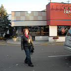 Click to Expand Jennifer picking up donuts and coffee for the early morning poll workers.