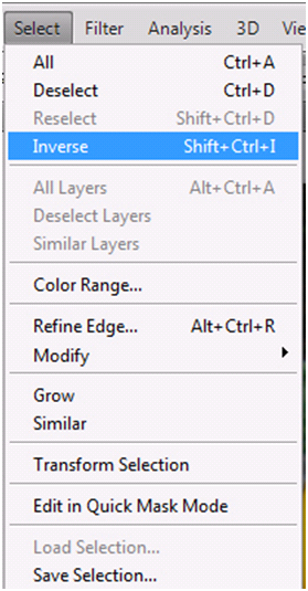 Selection Inverse Command