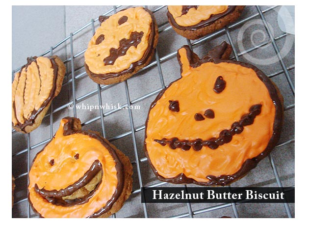 Halloween Hazelnut Butter Biscuit