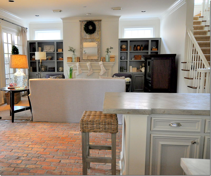 In this house, Sally Wheat used the gray wicker with painted legs as In this house, Sally Wheat used the gray wicker with painted legs as