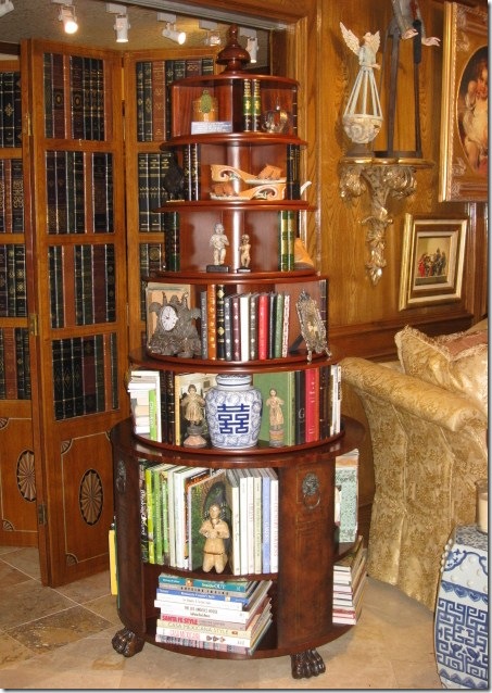 Round Bookcase & Book Screen Round Bookcase & Book Screen