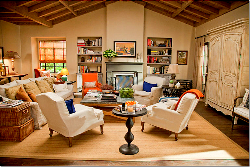 It's Complicated movie Meryl Streep in farmhouse cottage living room