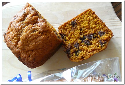 Pumpkin Chocolate Chip Bread