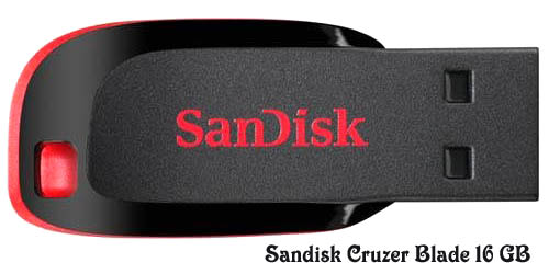 Sandisk Cruzer Blade 16 GB Pendrive Sandisk Cruzer Blade 16 GB Flash Drive Image Dell