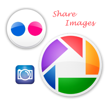 Flickr fliker Picasaweb Photobucket orb logo image Top Free Image Hosting 