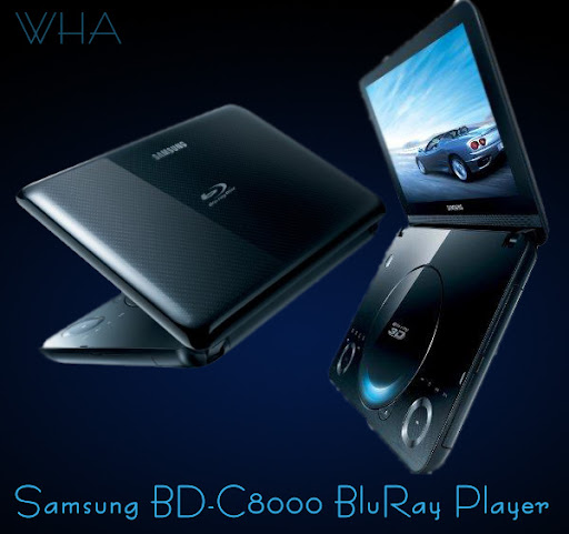 Samsung BD-C8000 3D First Portable BluRay Player with 3D capabilty