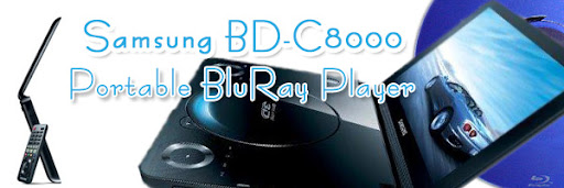 Samsung BD-C8000 3D First Portable BluRay Player with 3D capabilty