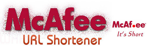 McAf.ee Safe URL shortener From Security Giant McAfee McAf.ee Safe URL shortener From Security Giant McAfee Launched image logo