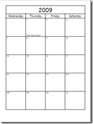 household planner callander view II medium
