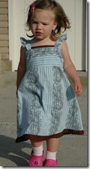 blue toddler dress