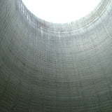 inside the cooling tower at Satsop Park