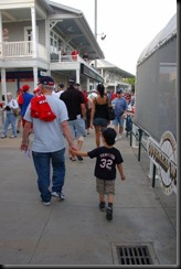 Sean and Grandpap at baseball game