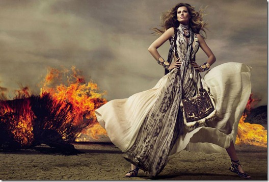 Gisele Bündchen Cavalli Fall 2010 Campaign (4)