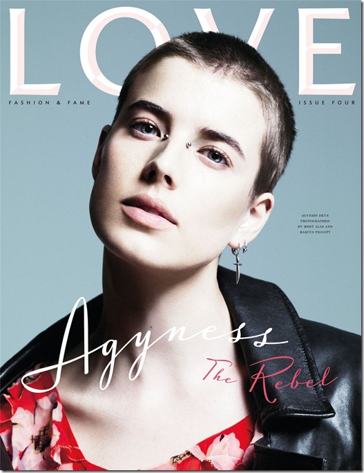 Agyness Deyn Rebel love magazine