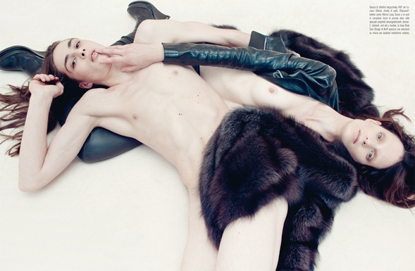 Vogue Itália Editorial Venus in Furs Fotos by Steven Meisel