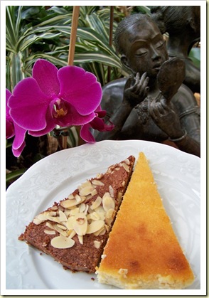 gateau choco et flan coco