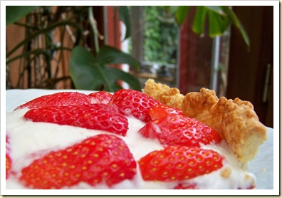 tarte fraises morceau