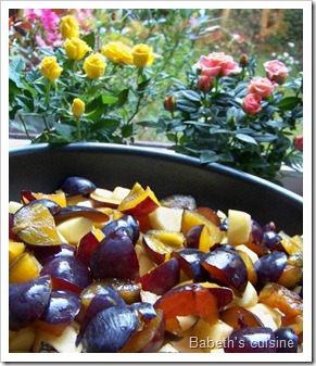 fruits pour crumble pommes quetsches