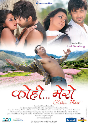 Kohi Mero poster: Jharana Bajracharya, Sanchita Luitel, Aryan Sigdel, Subash Thapa