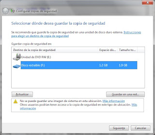 Copia de seguridad Windows 7 Copia de seguridad Windows 7