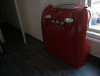 Storage of the bonnet in the office.