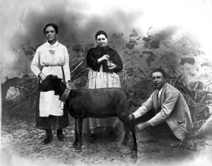 Justica, Sebastián y su sobrina segunda Justa, regentes de la Posada Justica, Sebastián y su sobrina segunda Justa, regentes de la Posada