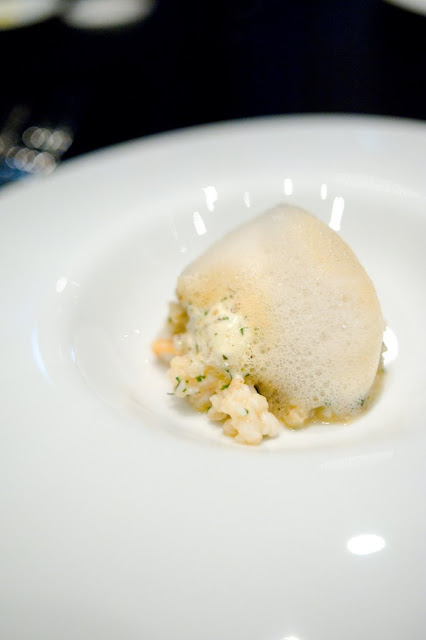 Queensland Spanner Crab and Buckwheat Risotto, Mustard Butter, Shellfish Essence Queensland Spanner Crab and Buckwheat Risotto, Mustard Butter, Shellfish Essence