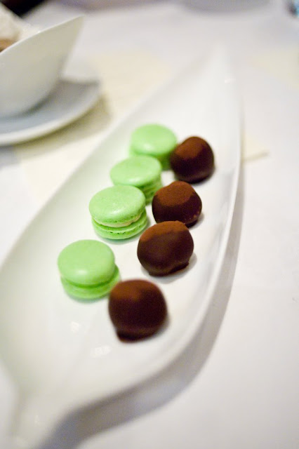 Tea, coffee and petits four