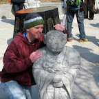 South Koreans love monkeys in maroon hoodies.