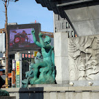 Koreans love green statues.