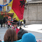 Koreans love carrying flags.
