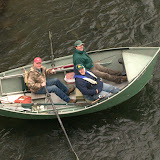 Dave Helfrich and guests floating in the 2009 McKenzie Drift Boat Parade