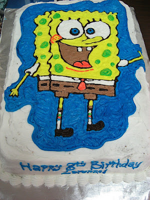 Annie's Cakery: Spongebob Squarepants Birthday Cake