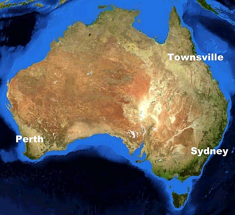 Our family is scattered to the four corners of Australia