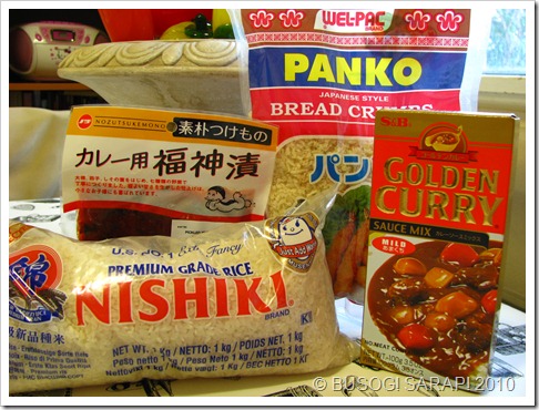 katsu curry ingredients© BUSOG! SARAP! 2010