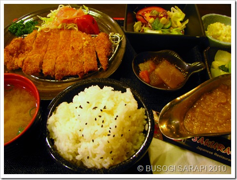 SAKURAYA'S PORK KATSU BENTO© BUSOG! SARAP! 2010 SAKURAYA'S PORK KATSU BENTO© BUSOG! SARAP! 2010
