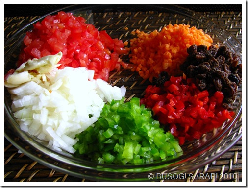 Rellenong Bangus Filling Ingredients© BUSOG! SARAP! 2010