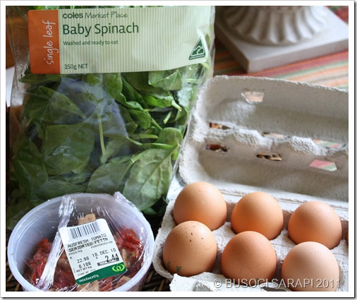 FETA, S.DRIED TOM. & SPINACH FRITTATA INGREDIENTS FETA, S.DRIED TOM. & SPINACH FRITTATA INGREDIENTS